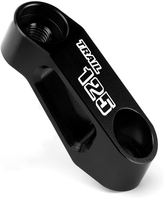 Modeer Compatible with Trail 125 Any year Motorcycle Rearview Mirror Risers Extenders ct125 trail ct125 hunter cub trail 125 Accessories (black) - Image 5